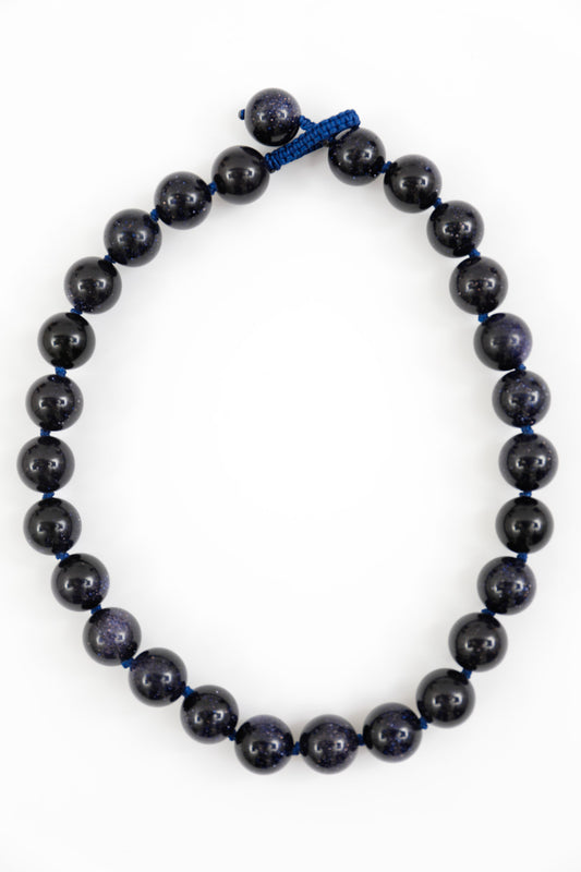 Blue Goldstone Necklace