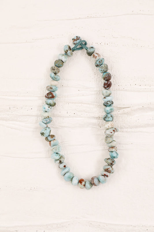 Larimar Pebble Necklace