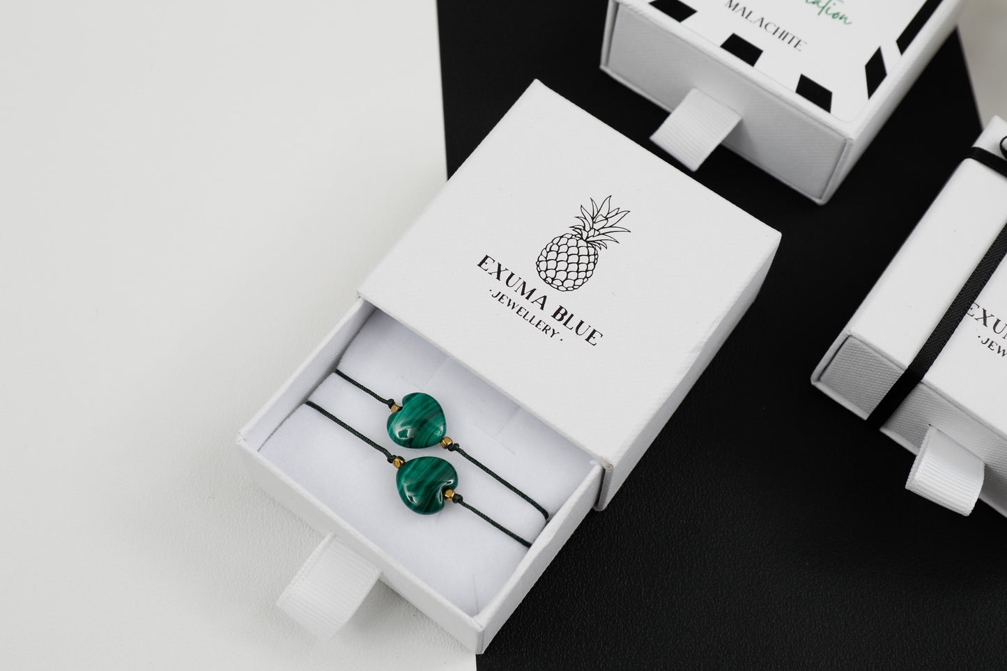 Malachite Gemstone Duo Gift Box