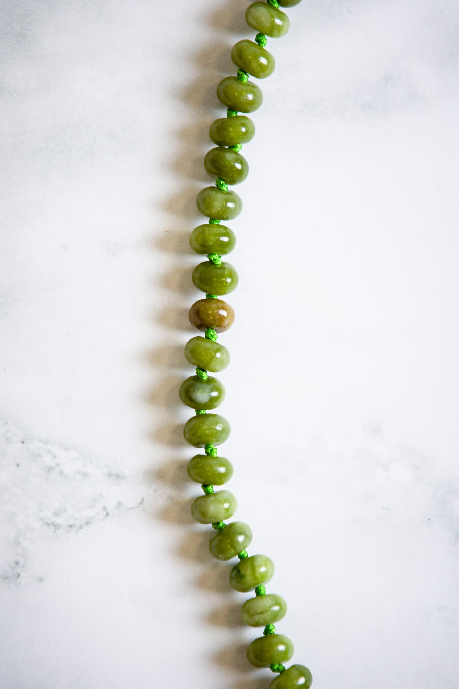 Green Opal Gemstone Candy Necklace - Gemstone Necklace